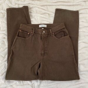 Abercrombie & Fitch Curve Love 90s Ultra High Rise Straight Jeans